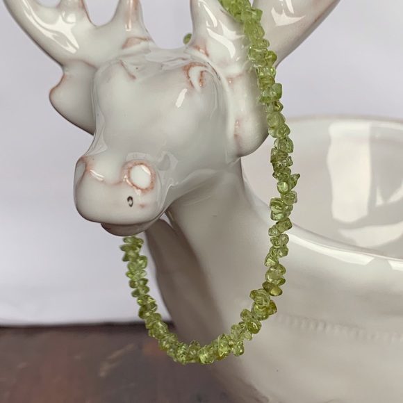 Peridot Nuggets Bracelet 925SS - Picture 4 of 5